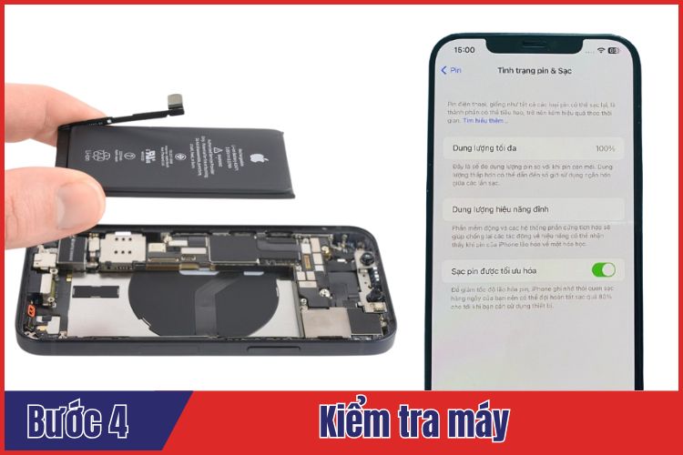 Quy trình thay pin iPhone 12 Mini