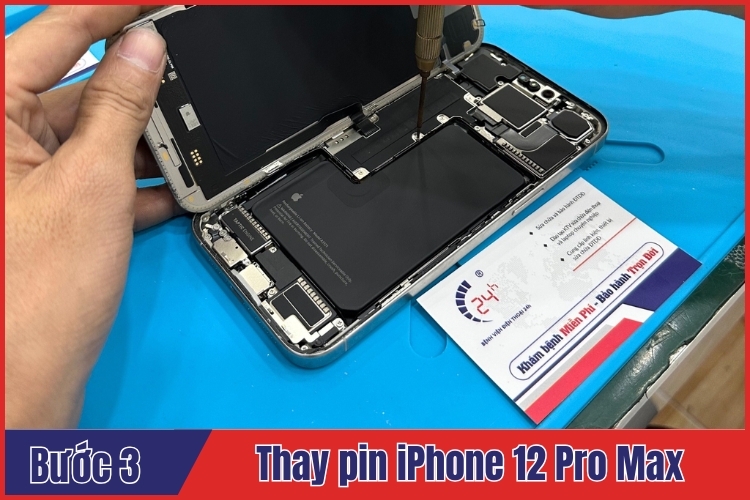 Quy trình thay Pin iPhone 12 Pro Max