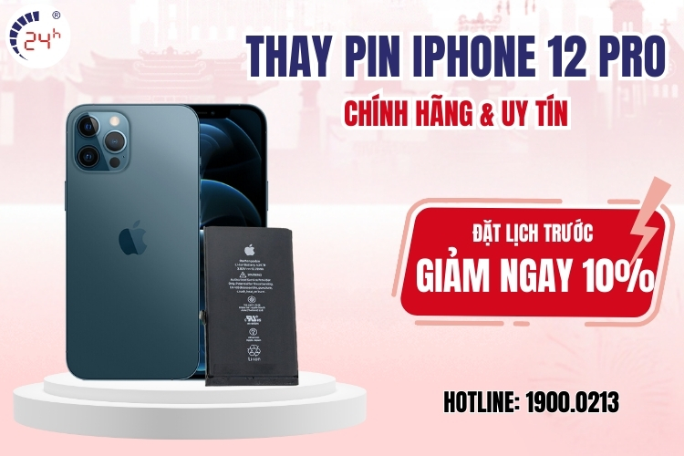 thay pin iPhone 12 Pro chính hãng