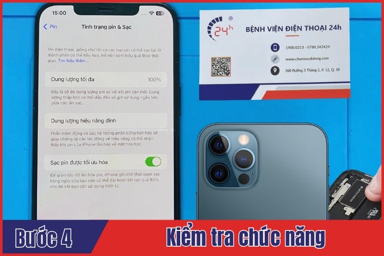 thay pin iPhone 12 Pro lấy ngay tại tphcm