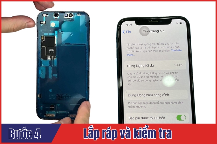 Quy trình thay Pin iPhone 13 Pro tại Bệnh Viện Điện Thoại, Laptop 24h