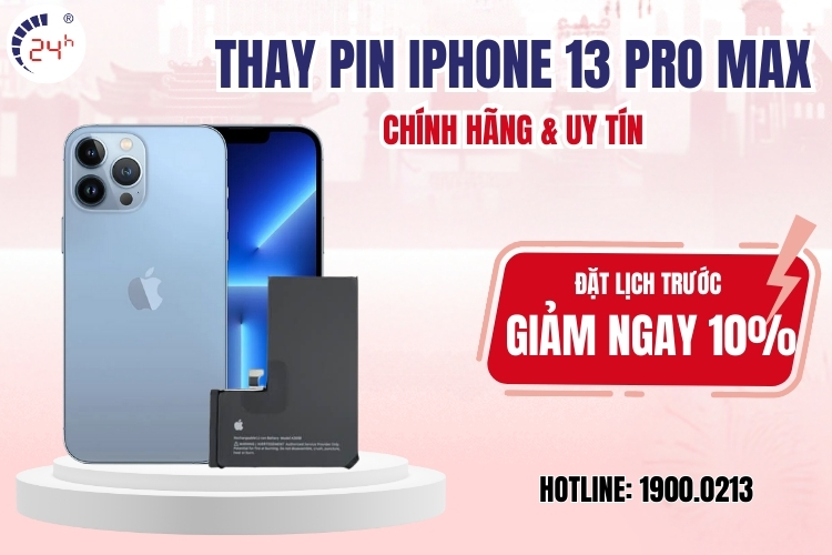 thay pin iPhone 13 Pro Max chính hãng