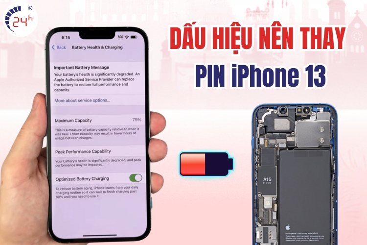 dấu hiệu nên thay pin cho iPhone 13