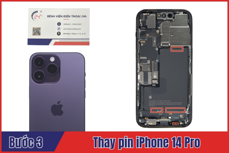 địa chỉ thay pin iphone 14 pro uy tín giá rẻ