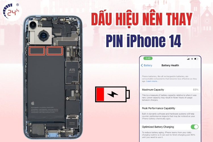 dấu hiệu nên thay pin cho iPhone 14