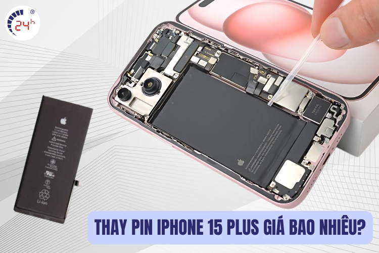 thay pin iphone 15 plus giá bao nhiêu tiền