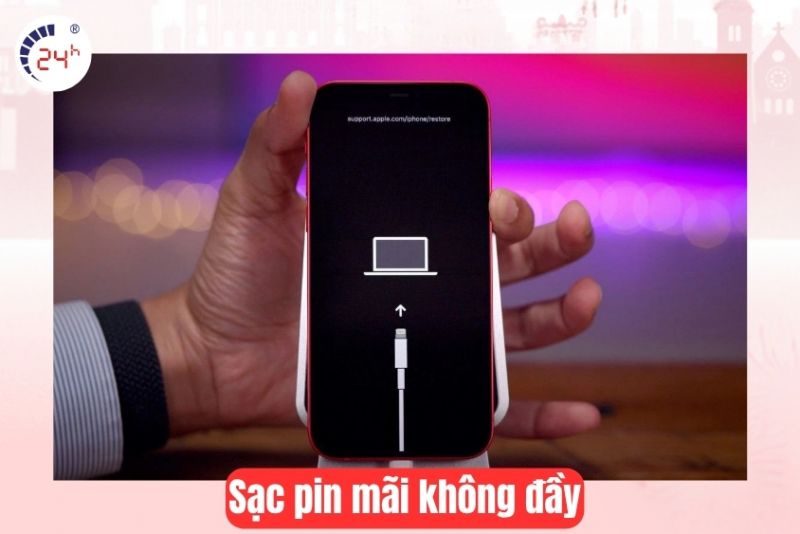 Sạc pin không đầy hoặc thời gian sạc kéo dài