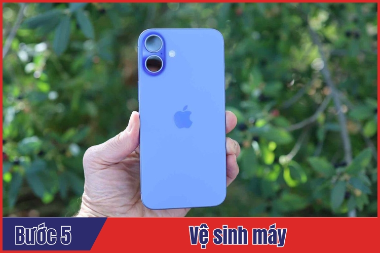 quy trình thay pin iPhone 16 Plus chính hãng tại tphcm