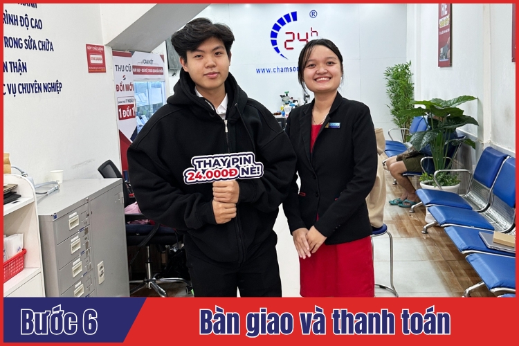 đánh giá khách hàng về dịch vụ thay pin iphone