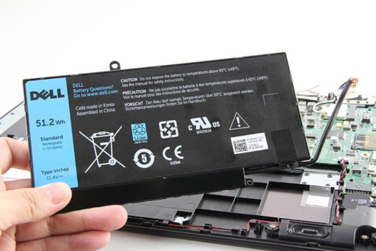 Dấu hiệu nhận biết pin laptop Dell bị hỏng
