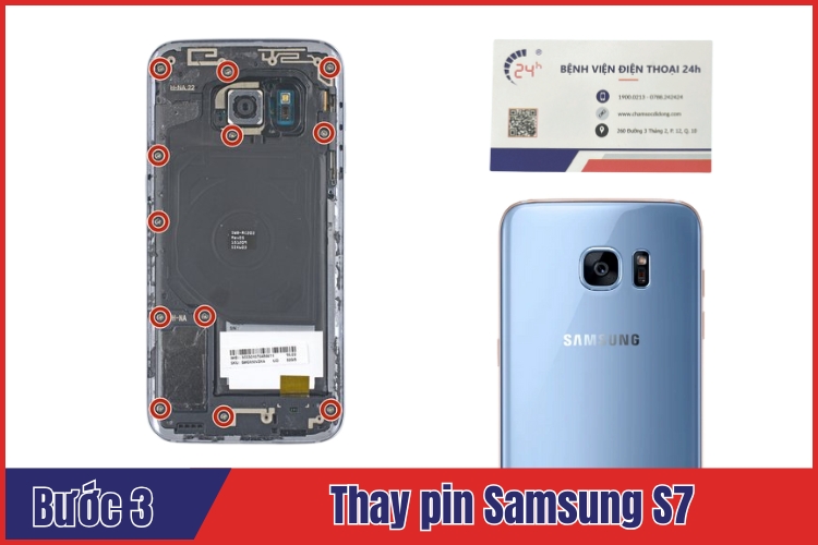 dịch vụ thay pin Samsung S7 chất lượng