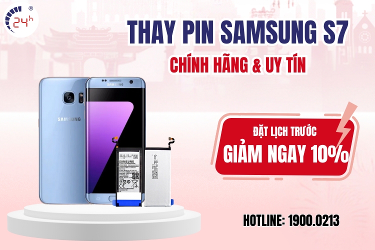 thay pin Samsung S7 chính hãng giá rẻ