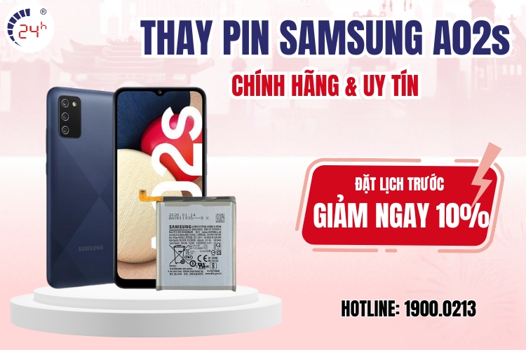 thay pin Samsung A02s chính hãng giá rẻ