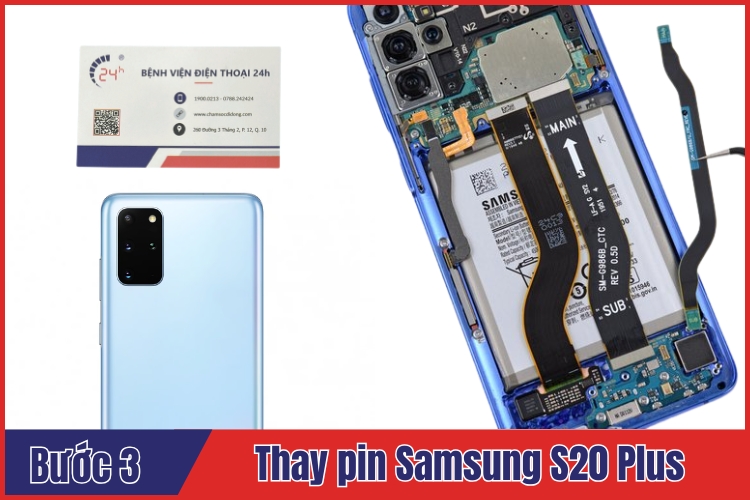 dịch vụ thay pin Samsung S20 Plus giá rẻ tại tphcm