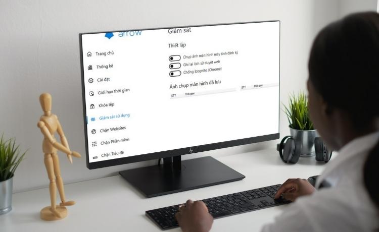 phần mềm Arrow  theo dõi màn hình từ xa 