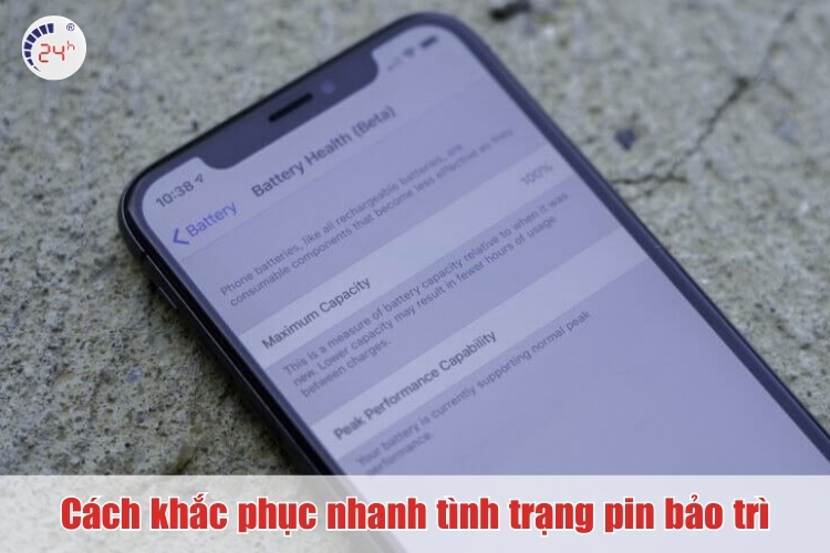 Tình trạng pin iPhone bảo trì