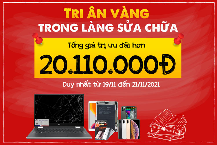 Tri ân vàng trong làng sửa chữa 
