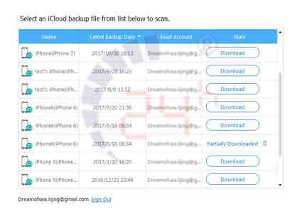 Xem trước và khôi phục iPhone từ bản sao lưu iCloud