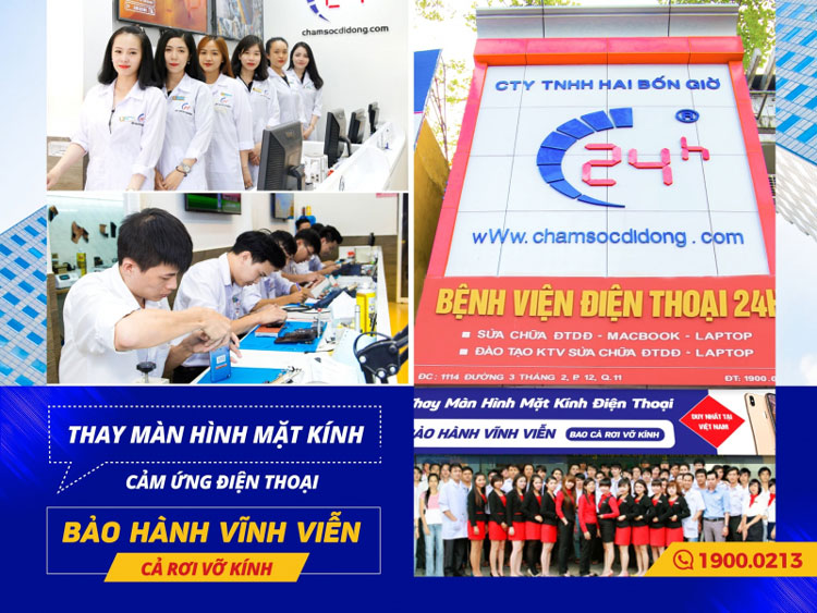 Bệnh viện điện thoại 24h trung tâm sửa chữa iPhone chuyên nghiệp