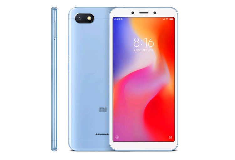 Màn hình Redmi 6a có tỷ lệ khung hình là 18:9