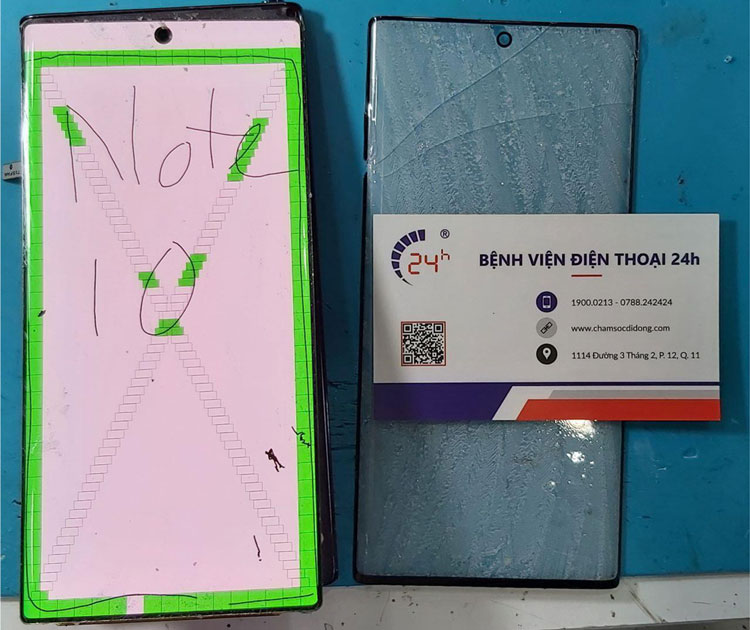 thay mặt kính samsung galaxy note 10