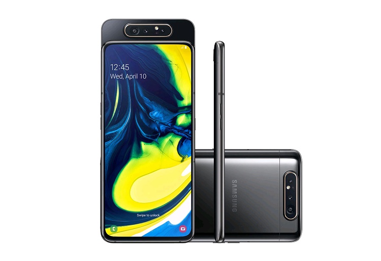 Mặt trước Galaxy A80 sở hữu tấm nền Super AMOLED 6,7 inch