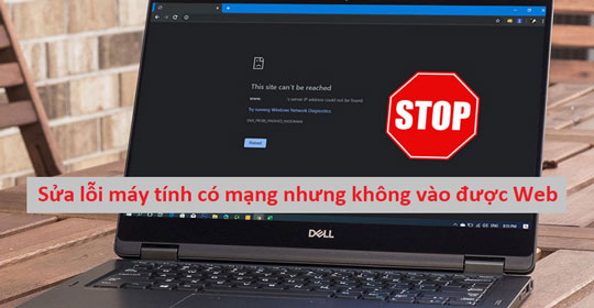 Cách khắc phục lỗi máy tính có mạng nhưng không vào được web