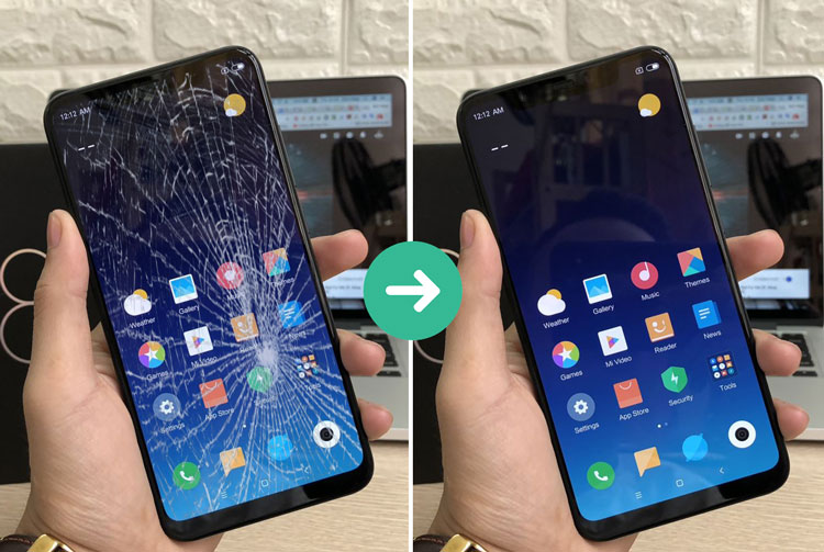 thay mặt kính Xiaomi RedMi 8