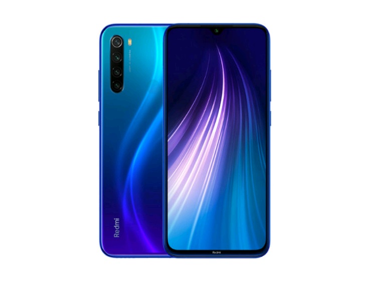 Mặt trước Redmi Note 8T tích hợp một màn hình IPS LCD