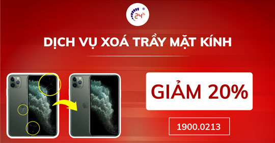 GIẢM ĐẾN 20% KHI SỬ DỤNG DỊCH VỤ XOÁ TRẦY MẶT KÍNH TẠI BỆNH VIỆN ĐIỆN THOẠI 24H