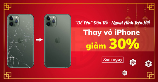 “DẾ YÊU” ĐÓN TẾT - NGOẠI HÌNH TRÊN HẾT – GIẢM 30% KHI THAY VỎ IPHONE