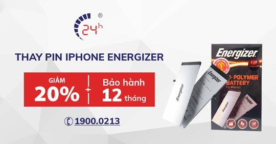 THAY PIN ENERGIZER GIẢM 20% - BẢO HÀNH 12 THÁNG