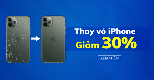 GIẢM NGAY 30% KHI THAY VỎ IPHONE TẠI BỆNH VIỆN ĐIỆN THOẠI/LAPTOP 24H