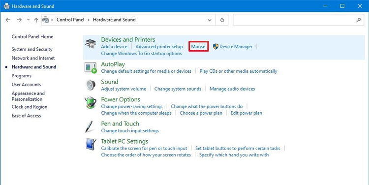 cách chỉnh tốc độ chuột trên win 10 